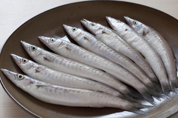 fresh fish on a plate
