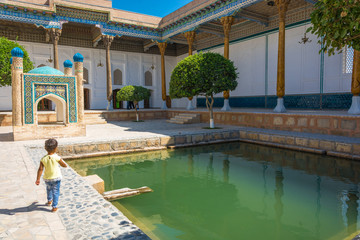 The patio in the memorial complex Bahouddin Naqshbandi in Bukhar