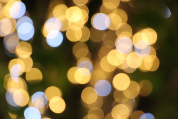 Obraz premium Defocused lights blurred background decoration for Christmas and New year season