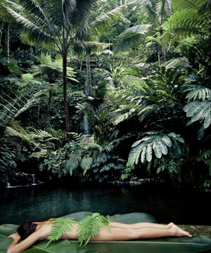 Girl at the Spa at Begawan Giri, Bali, Indonesia