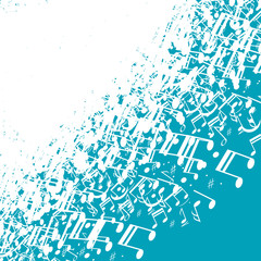 fond abstrait,notes de musique