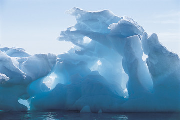 Iceberg and water