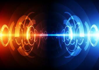 Abstract future technology concept background, vector illustration