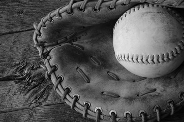 Baseball and Baseball Glove