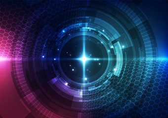 Abstract future technology concept background, vector illustration