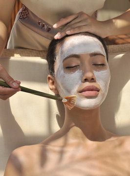 Facial at the Chi Spa at Shangri La Boracay Resort and Spa in Boracay, Philippines