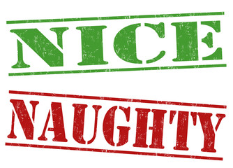 Naughty and nice stamps