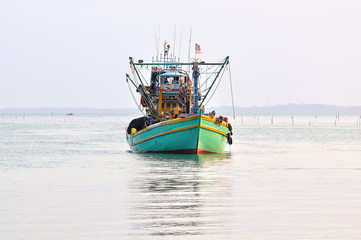 Obraz premium Big boats on the sea beach..