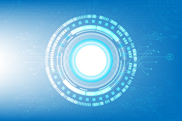 Vector communication concept for technology background