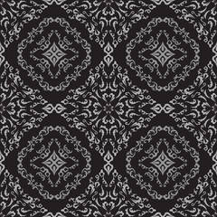 Damask seamless classic pattern. Vintage Baroque delicate background. Classic ornament for wallpapers, textile, fabric. Exquisite floral baroque template.