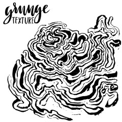 Ink grunge texture. White and black abstract marbling texture. Handmade technique.