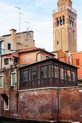 old residential houses in Venice city
