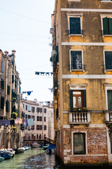 Fototapeta na wymiar living area in Cannaregio sestieri in Venice city