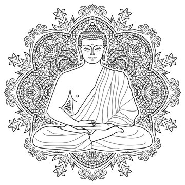 Seated meditating Buddha