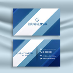 Fototapeta premium corporate business card identity design with blue stripes