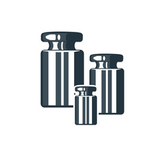 Logo with weights for scales