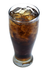 softdrink with soda in glass