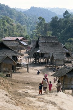 Nam Ded Mai Akha village, Maung Sing, Laos