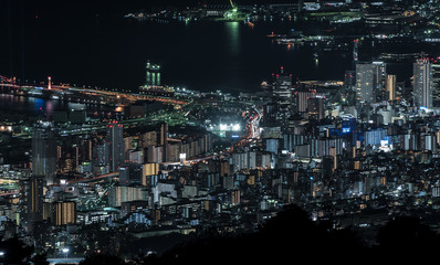 Fototapeta na wymiar Kobe - 日本三大夜景　神戸