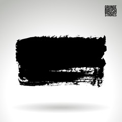 Brush stroke and texture. Vector design. Underline and border.