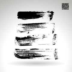 Brush stroke and texture. Vector design. Underline and border.