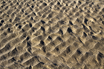 Waves of wet sand