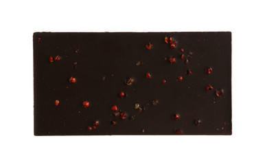 Chocolate bar on white background