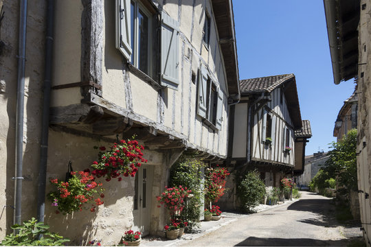 Medieval village of Issigeac, Dordogne, Perigord, Aquitaine, France