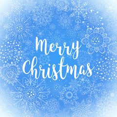 Merry Christmas gold glittering lettering design. Vector illustration