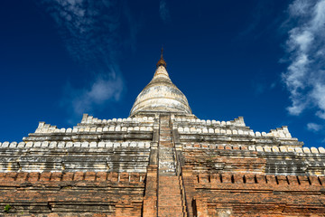 Shwesandaw pagoda landmark of Bagan city, Mandalay, Myanmar