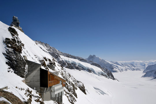 Jungfraujoch mit Aletschgletscher