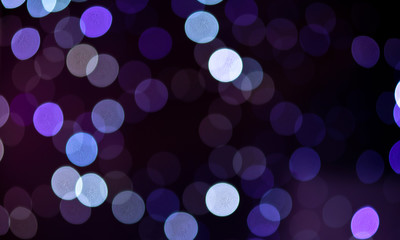 Christmas festive abstract holidays background with bokeh defocused lights and stars