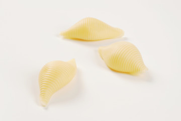 three pasta shells