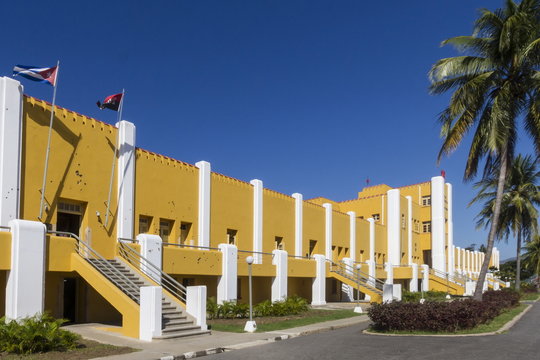 Former Moncado Barracks, scene of Castro's first guerrilla action, now the 26th July school, Santiago, Cuba