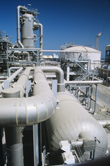 Pipe system in refinery