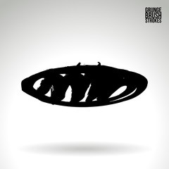 Brush stroke and texture. Vector design. Underline and border.