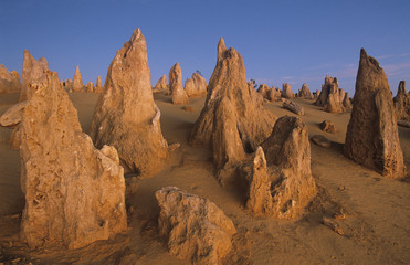 Rock formations in desert