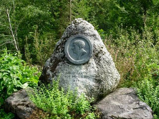 Paracelsus Gedenkstein in Egg, Schweiz