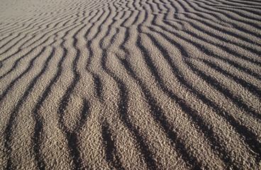USA New Mexico White Sands National Park rippled sand dune