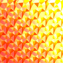 Red yellow polygonal background. Shades of gold. - Stock vector