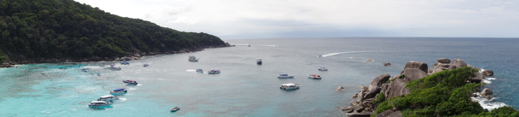 Fototapeta na wymiar Panoramic of Similan Islands