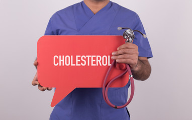 Health concept - CHOLESTEROL