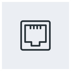 Network ethernet port icon