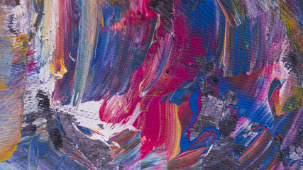 abstract acrylic handpainted background texture on cardboard
