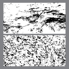 set of grunge background