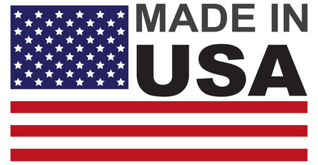 Made in USA flag badge