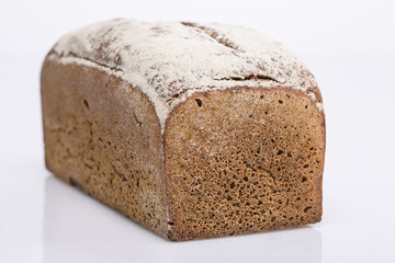 Bread flour sprinkled in the form of bricks