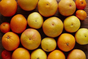 organic citrus fruits in a bunch