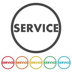 Service icon,button