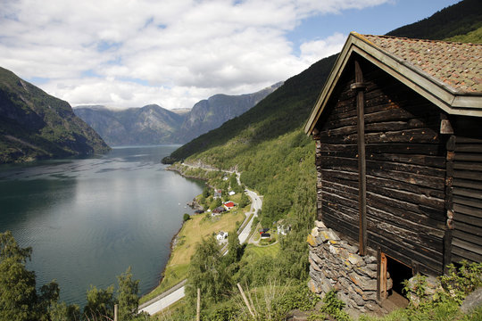 Aurlandsfjorden near Flam, Sogn og Fjordane